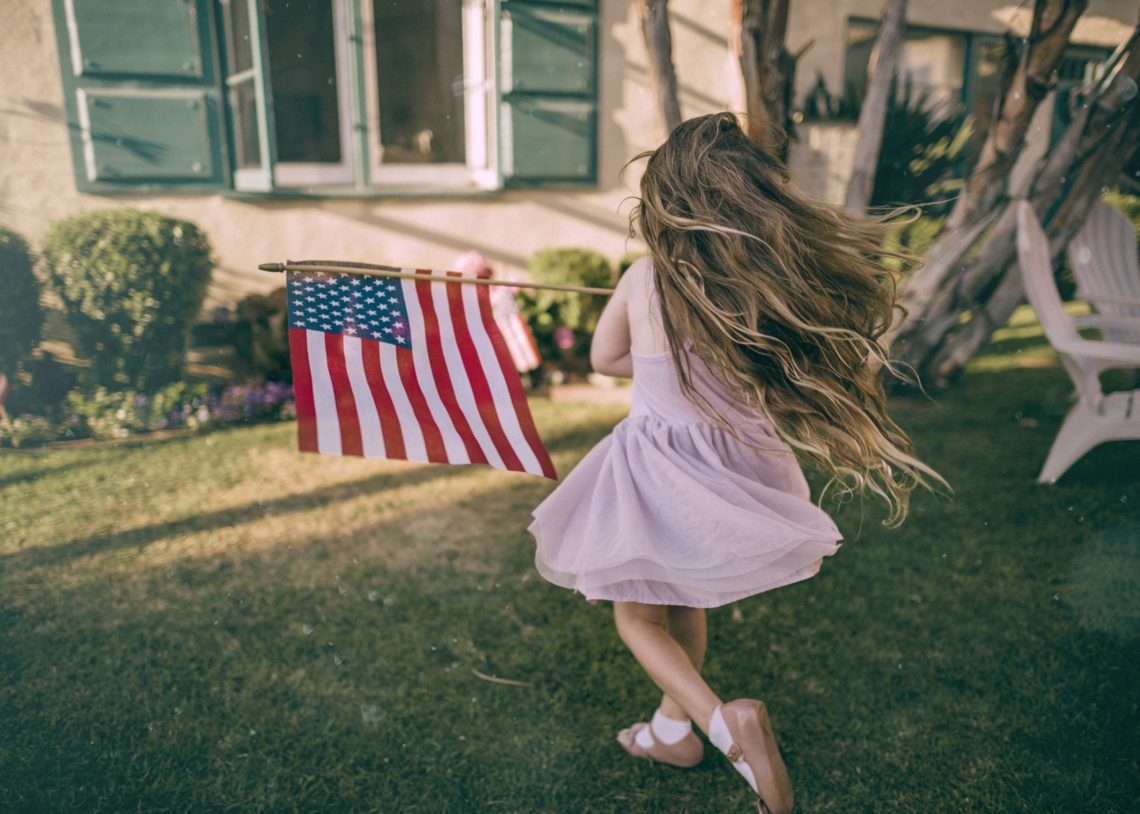 Little Girl on 4th of July