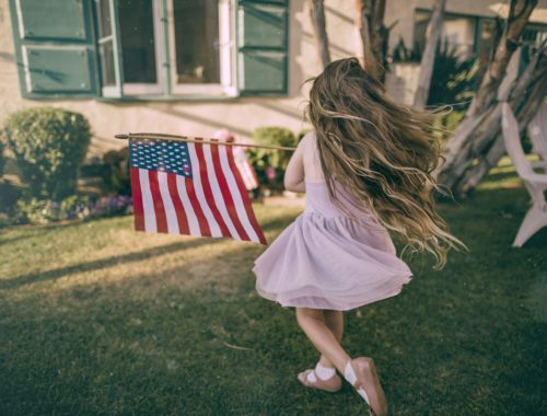 Little Girl on 4th of July